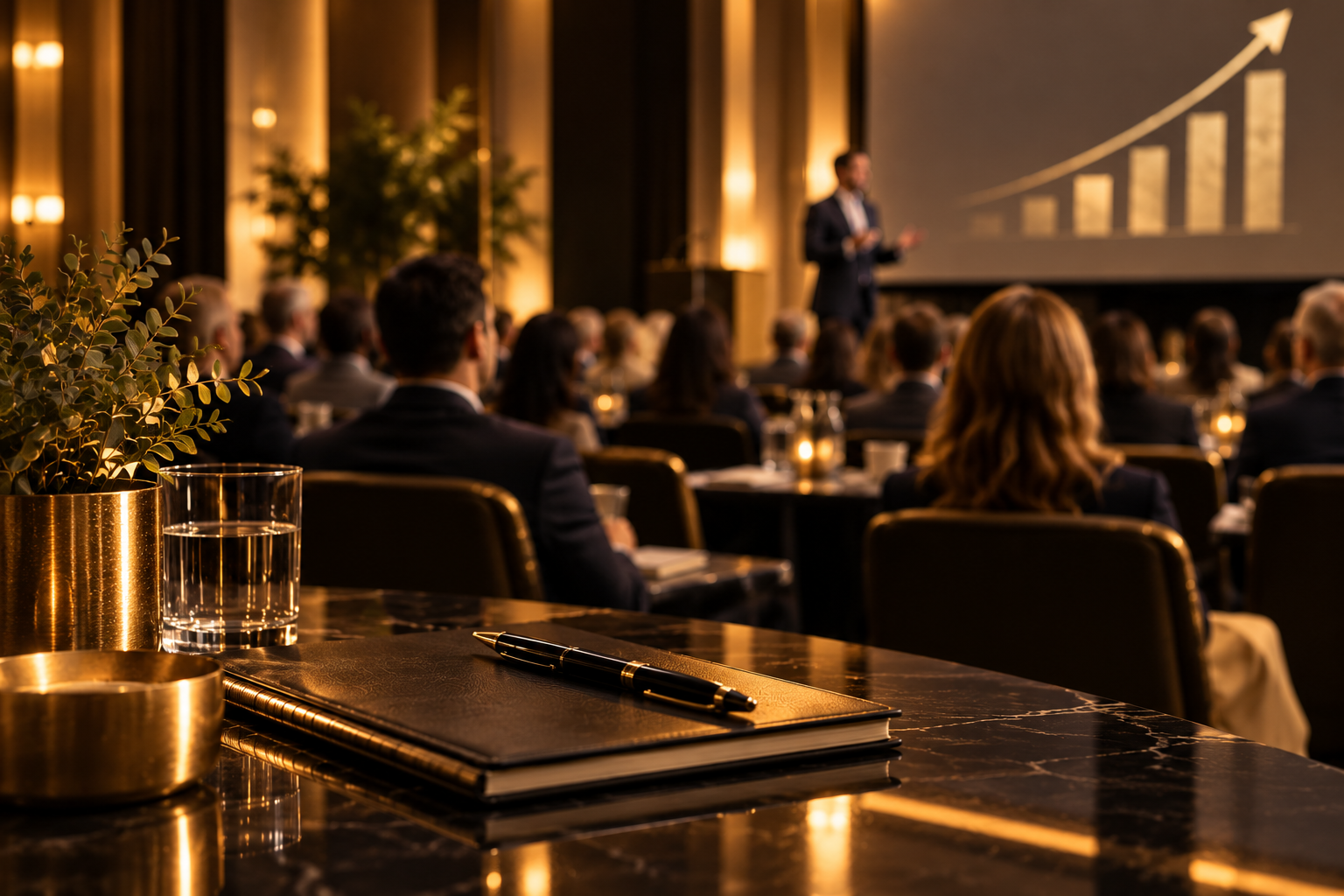 Audience attending a seminar