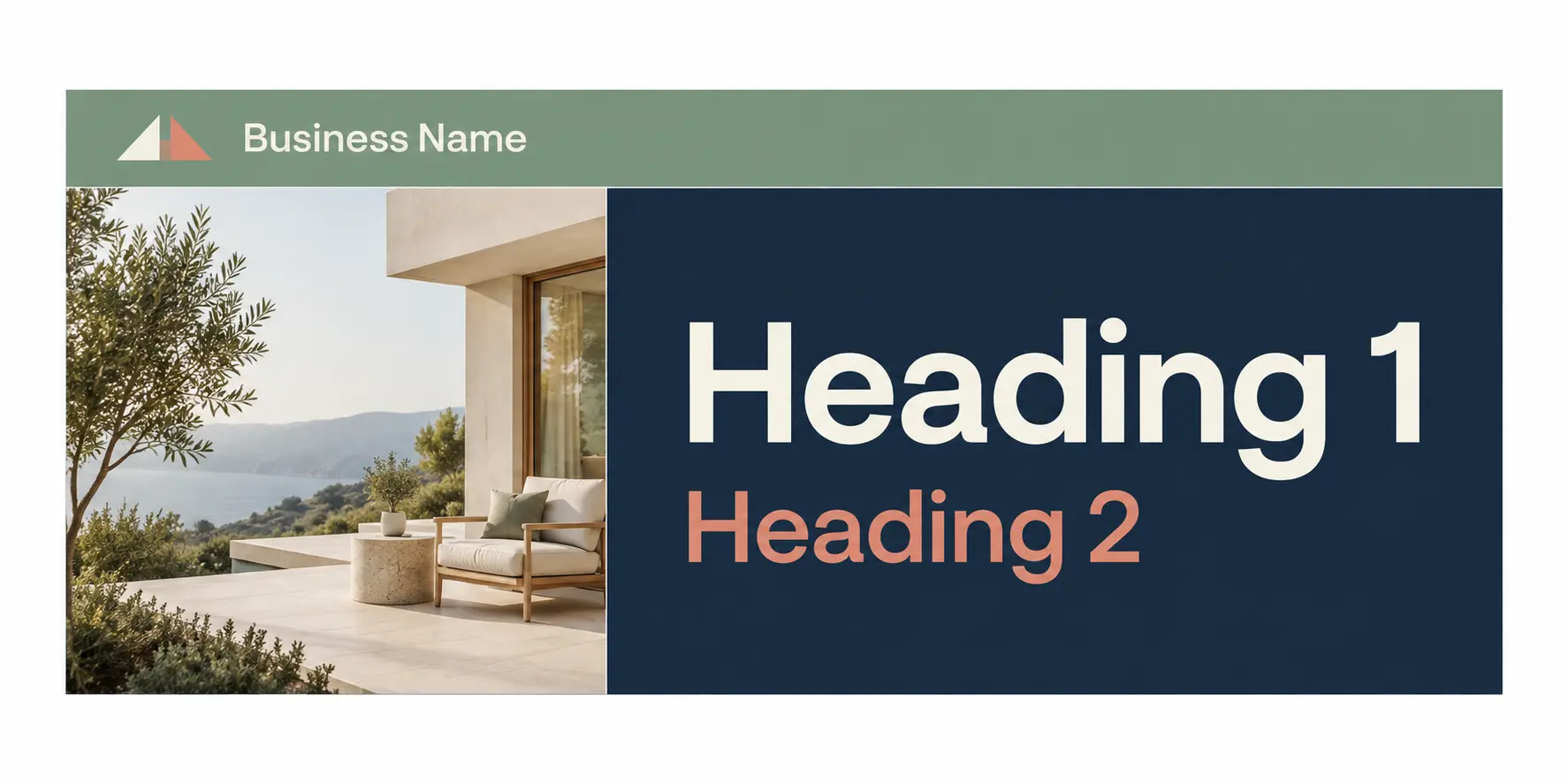Layout of Text hero banner 3
