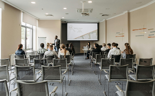 People attending seminar