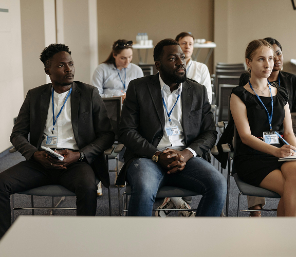 People attending workshop