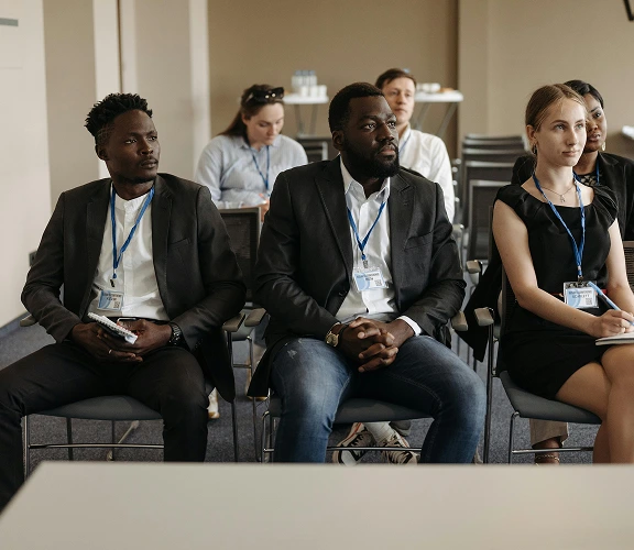People attending workshop