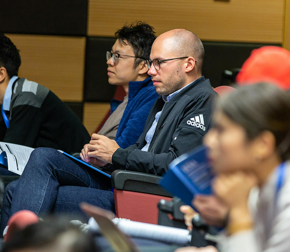 Audience listening to seminar