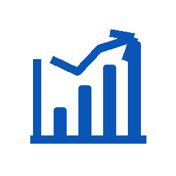 Millions of visits per month icon